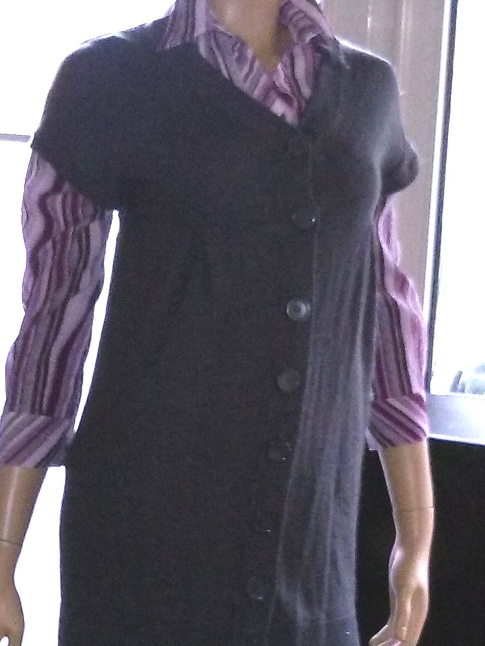 Damen-Long-Weste von H & M - Gr.S-grau