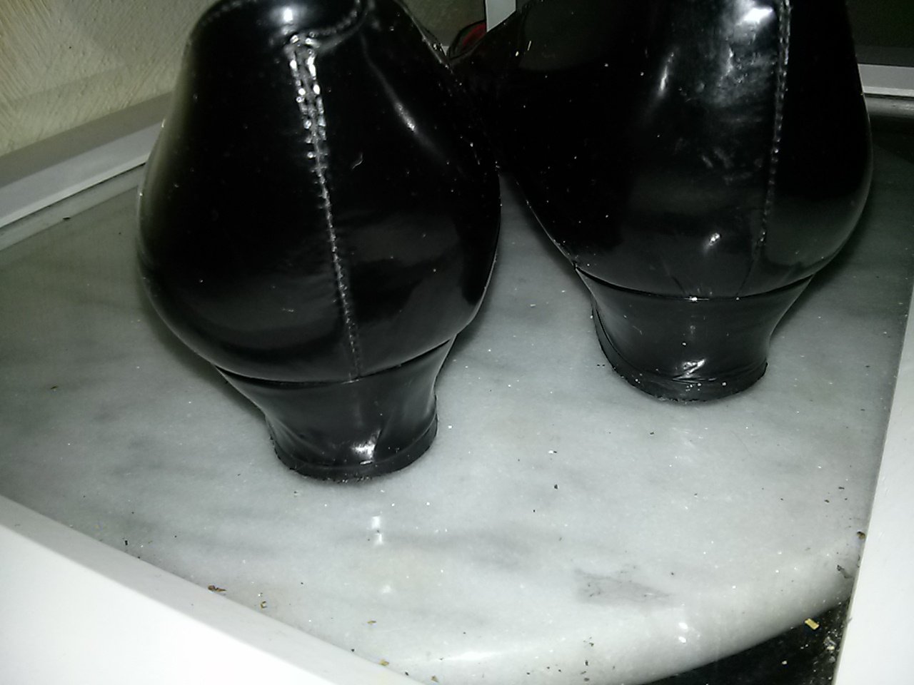 Damenschuhe Lackleder schwarz von Allure - Gr.7,5 N