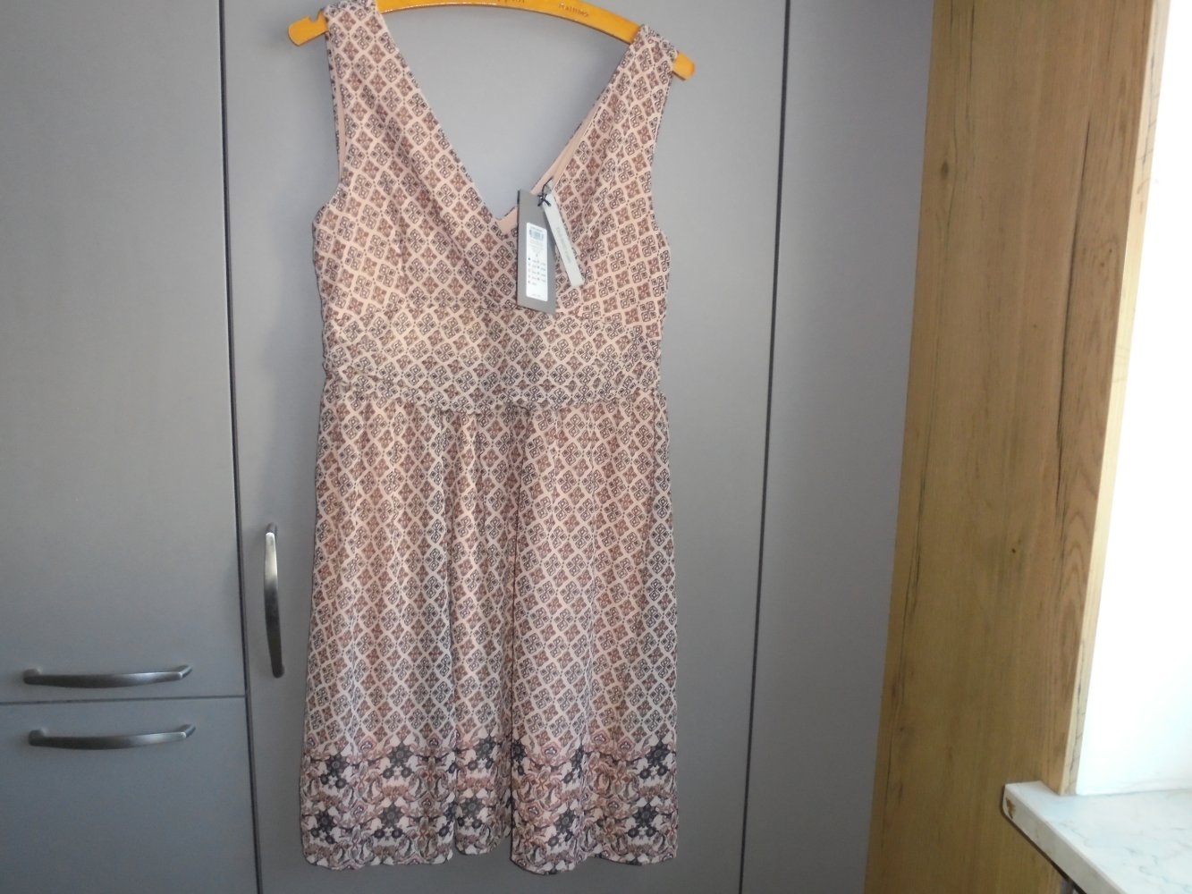 NEU: Damen Sommerkleid Gr. 36/38 rose- braun  v. Vera Moda