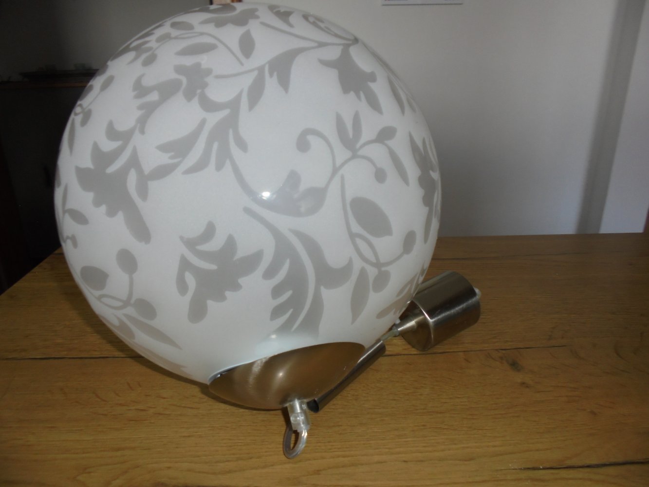 Lampenschirm Kugel Leuchte Glas gemustert Schlafzimmer, Wohnzimmer