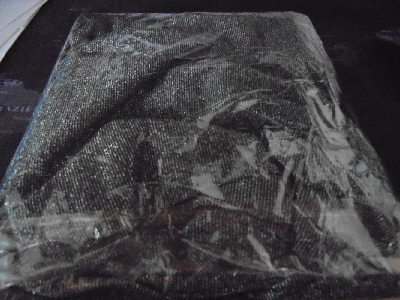 NEU: Damen Strandkleid - Wickelkleid schwarz/silber Einheitsgröße