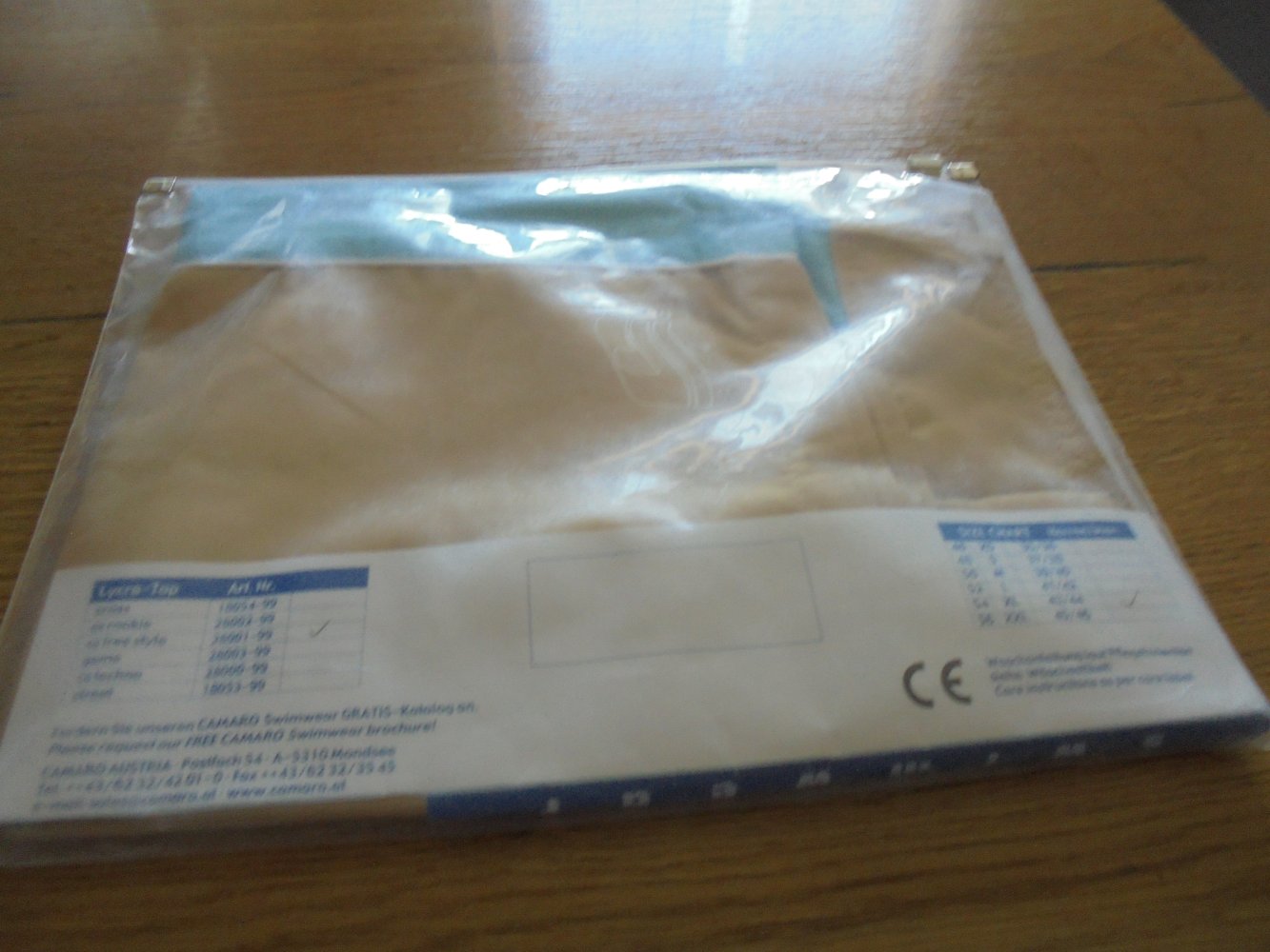 NEU: leichte Herren Badeshort Freizeitshort beige/türkis Gr. XL v. Camaro