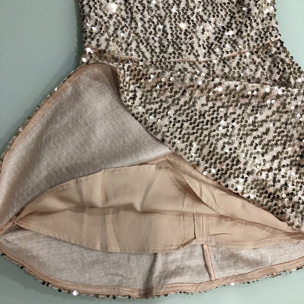 Mädchen Smart & Pretty Kleid Glanz Effekt Pailletten-Applikation Gr. 104, neu mit Etikett