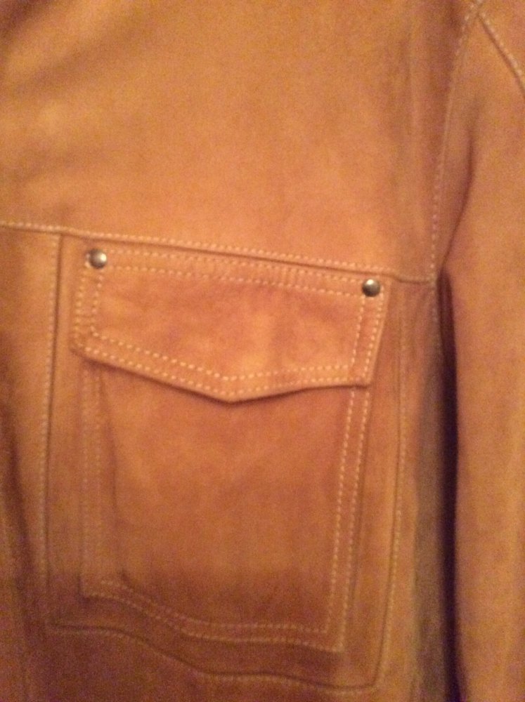 Jacke aus Ziegen Velours Leder