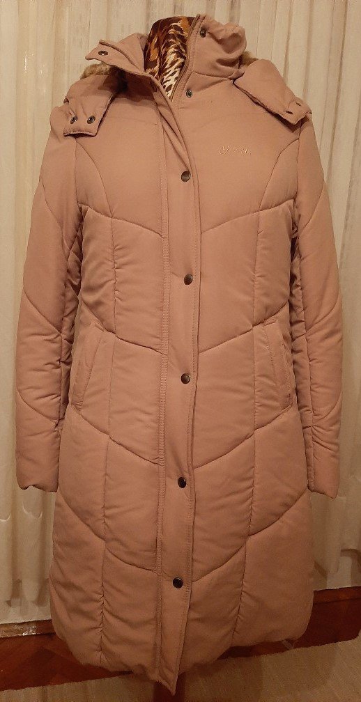 NEUER !!! WEICHER WARMER STEPPMANTEL IN OCKER GR.: 38 VON Y.O.U.