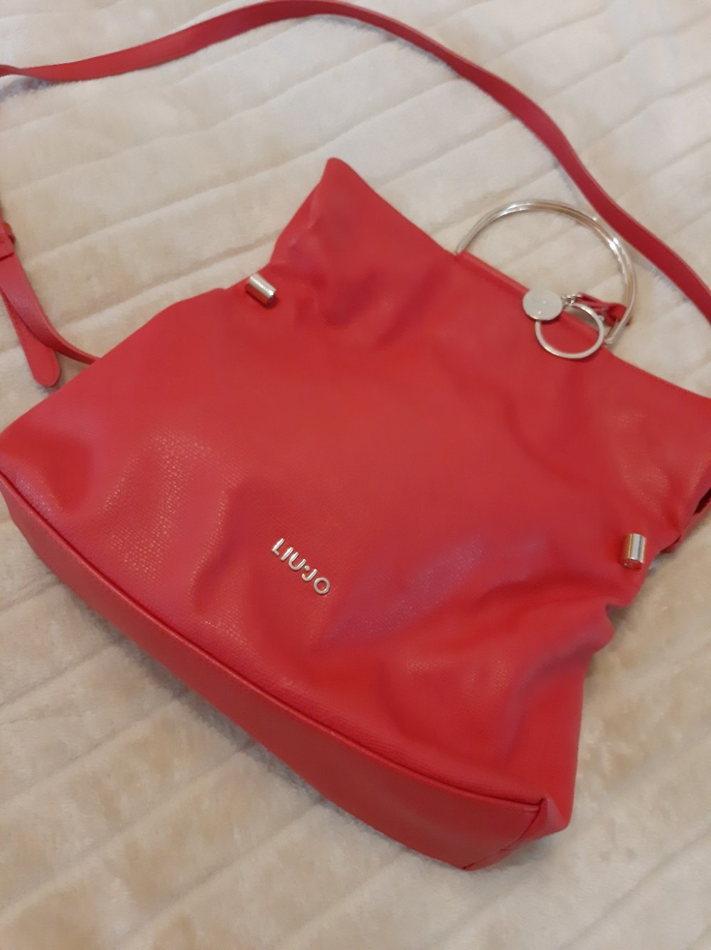 ROTE LIU JO TASCHE ZUM TRAGEN UND ZUM UMHÄNGEN GROSS 