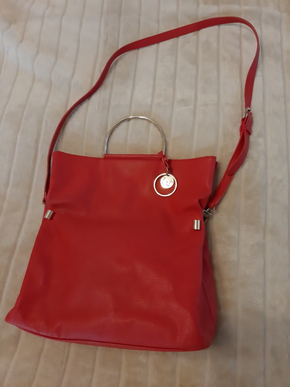 ROTE LIU JO TASCHE ZUM TRAGEN UND ZUM UMHÄNGEN GROSS 