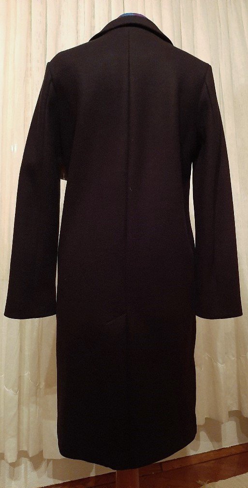 NEUER !!!! SCHICKER  KLASSISCHER SCHWARZER MANTEL VON C & A, GR.: 38