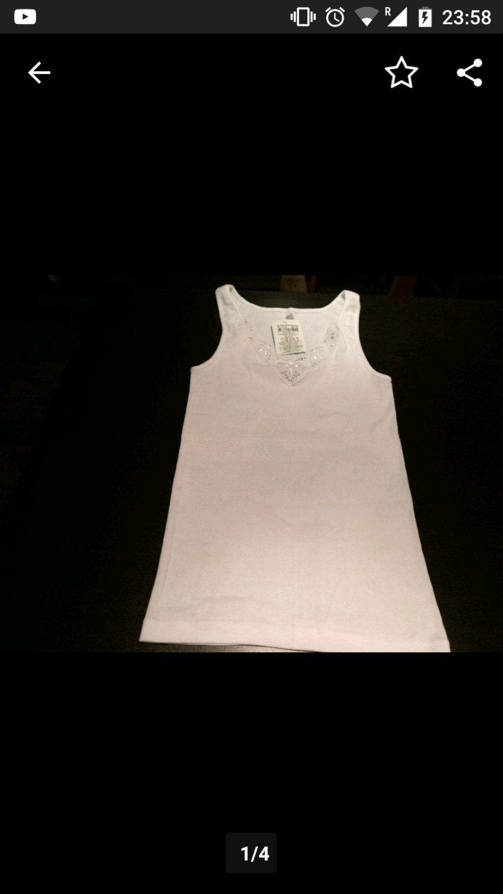 Neues, schönes Unterhemd, Größe 40