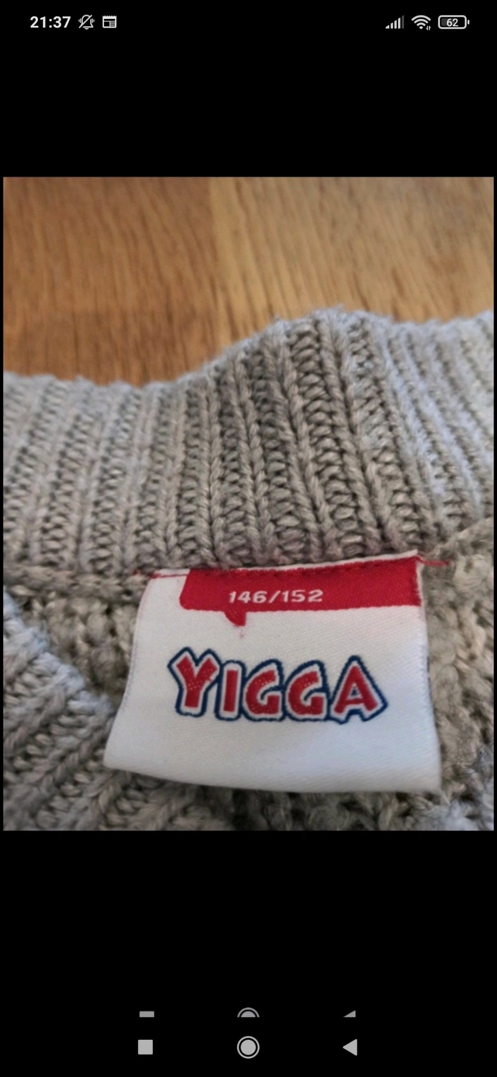 Süße Strickjacke, grau, Größe 146/152