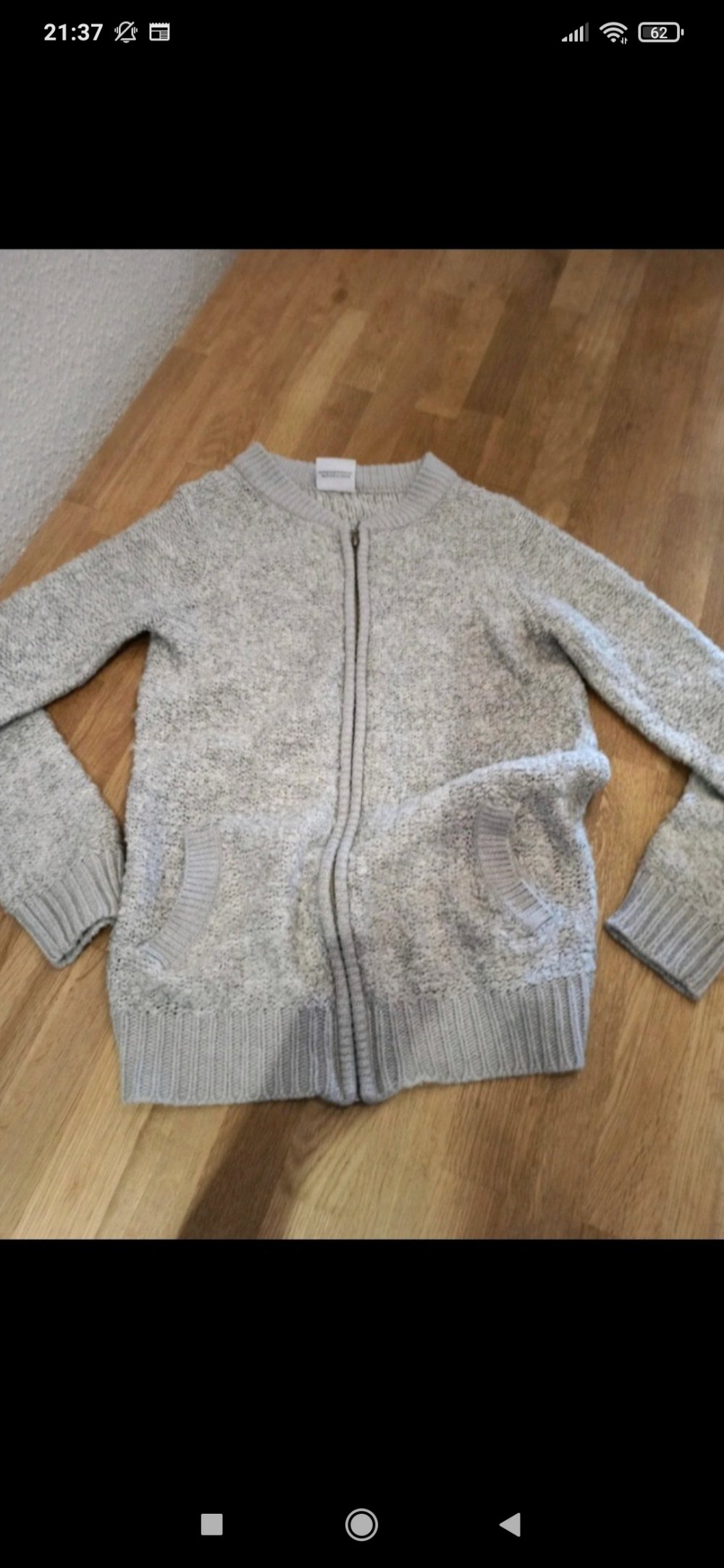 Süße Strickjacke, grau, Größe 146/152