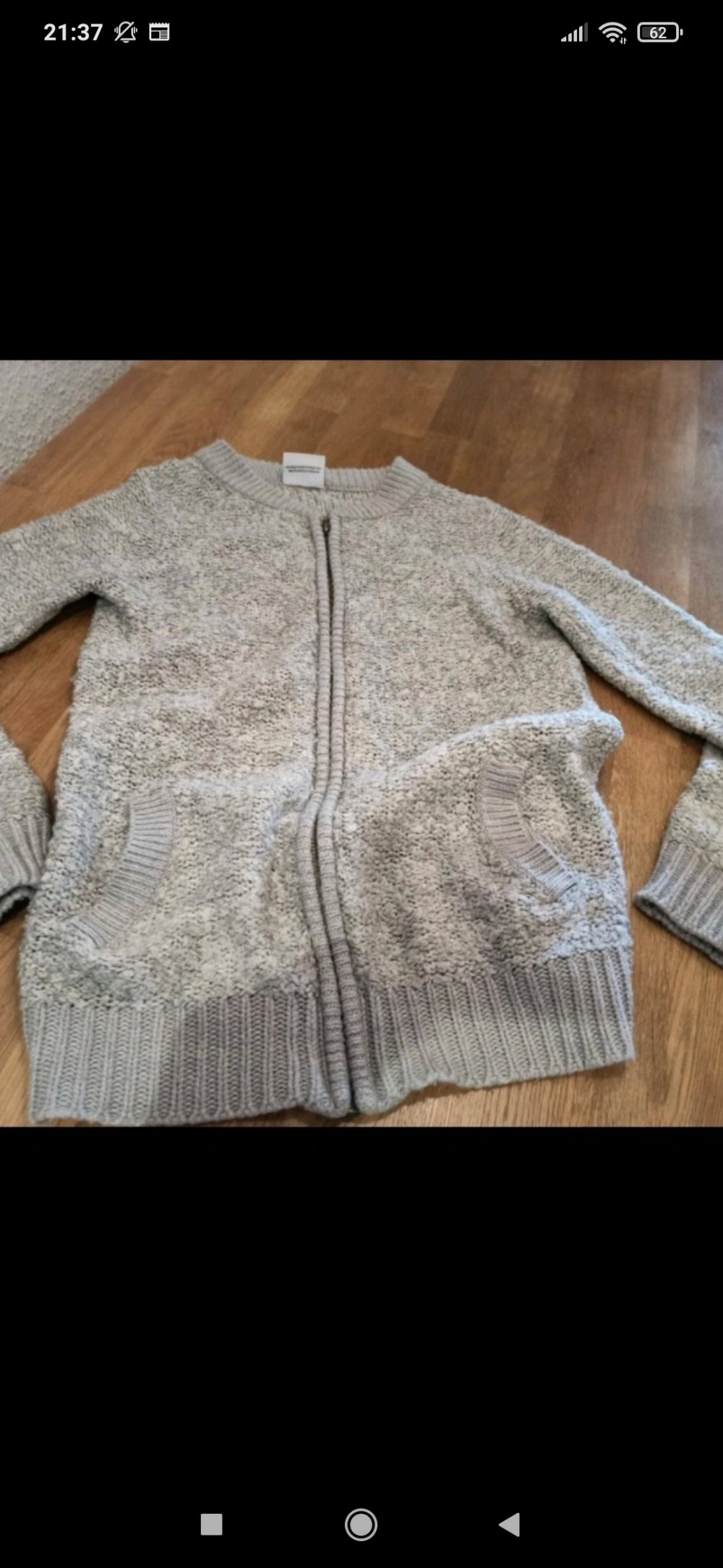 Süße Strickjacke, grau, Größe 146/152