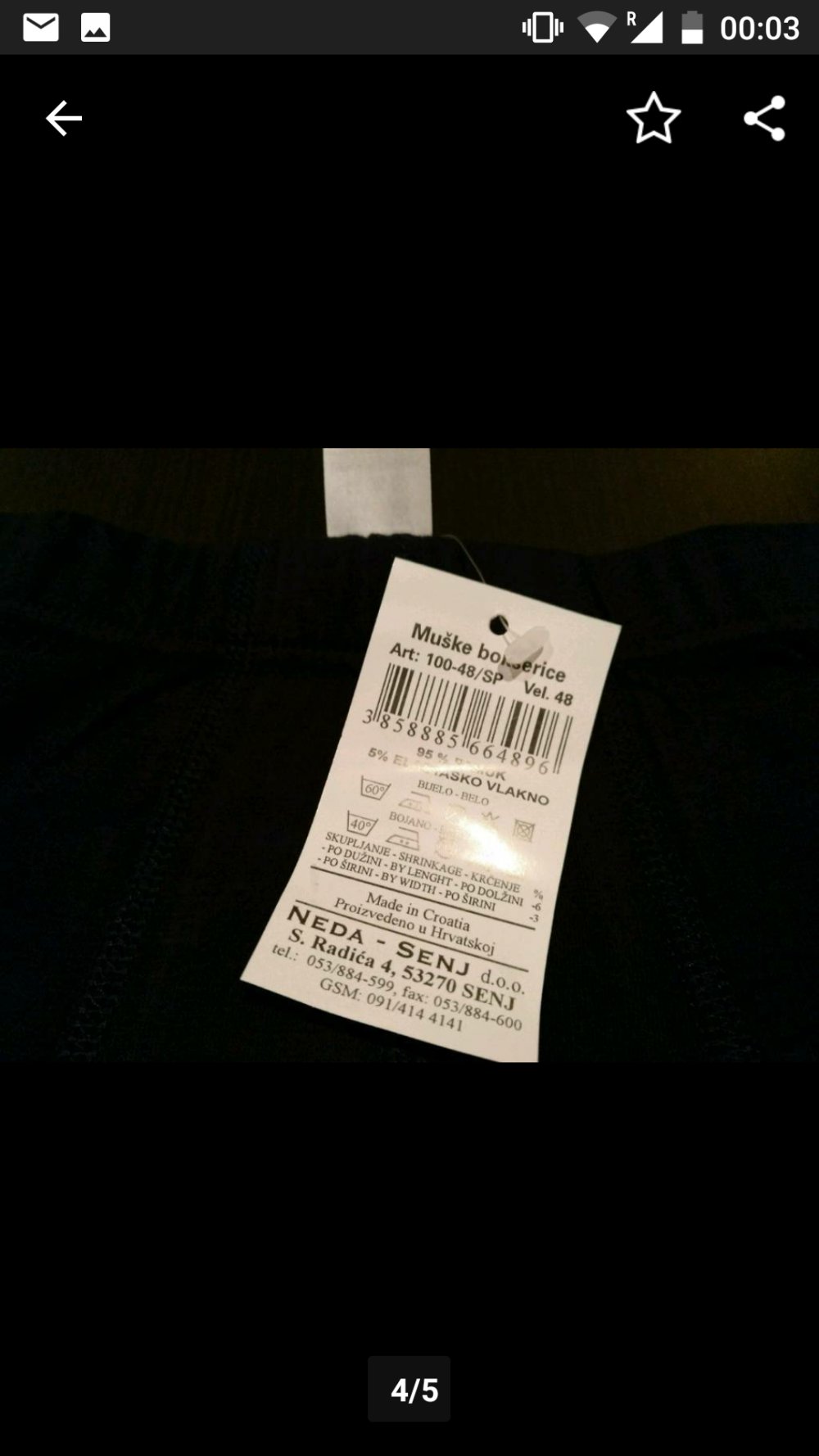 Neue Boxershorts, Größe 48