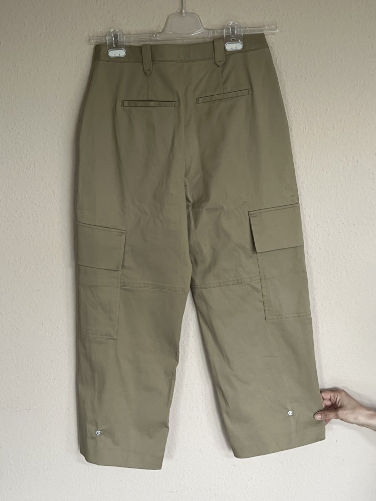 MNG High Waist Cargo Hose Gr.36 weiter Beinsaum der unten raffbar ist 