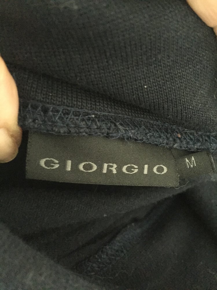 Giorgio Rollkragen Pullover Gr.S Baumwolle dunkelblau