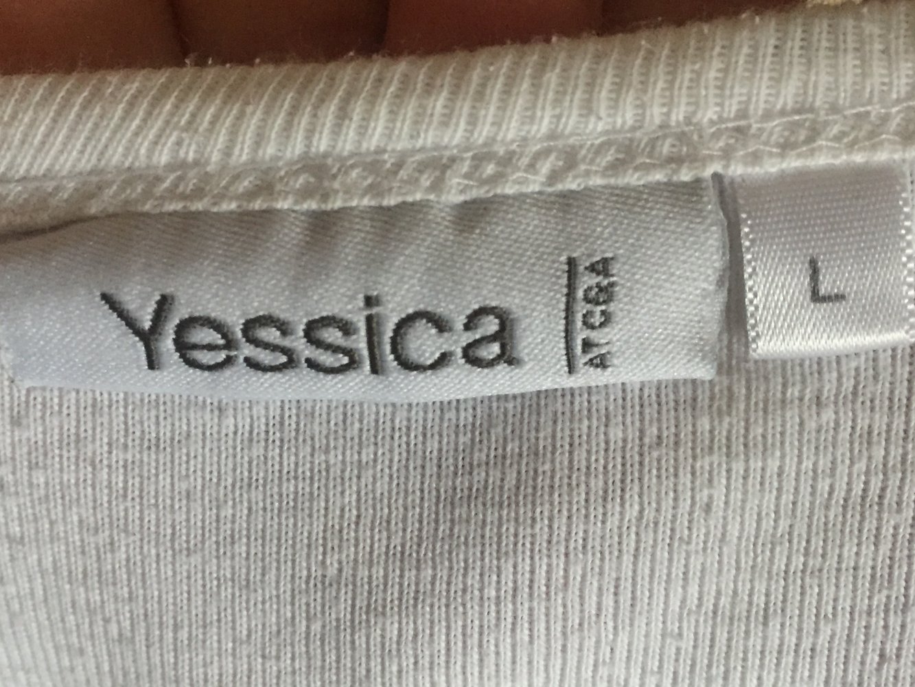 Yessica und Zero lang Arm Shirt für Drunter oder Drüber Top Gr.L Schwarz Weiß