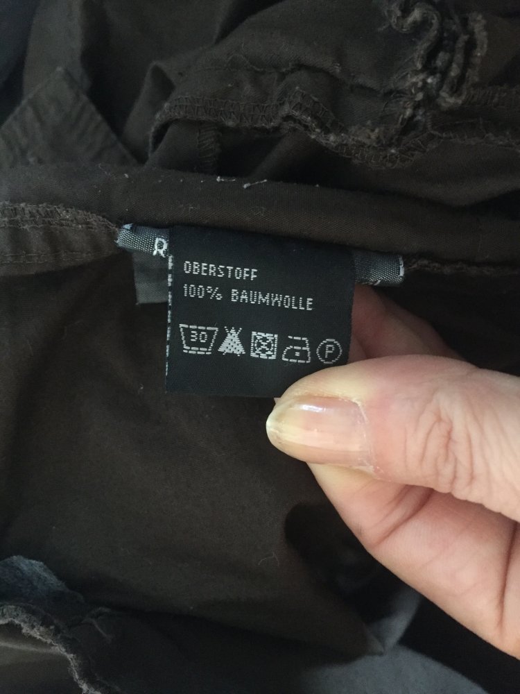 Authentic Medium Long Low Waist Shorts Gr.38 Baumwolle Braun