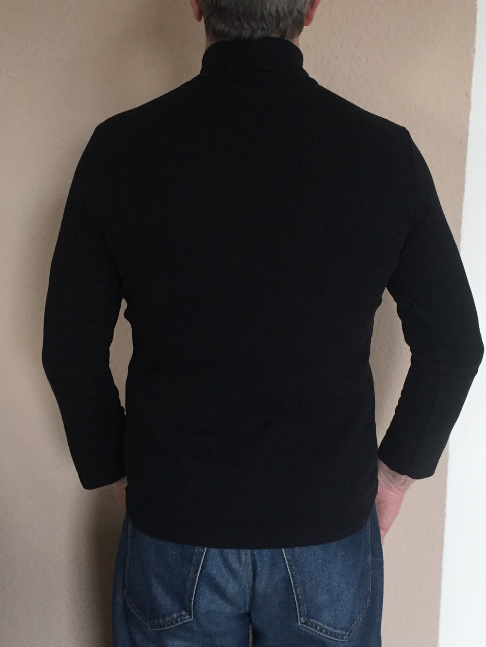 TCM Basic Rollkragen Pullover Gr.S/M Baumwolle schwarz