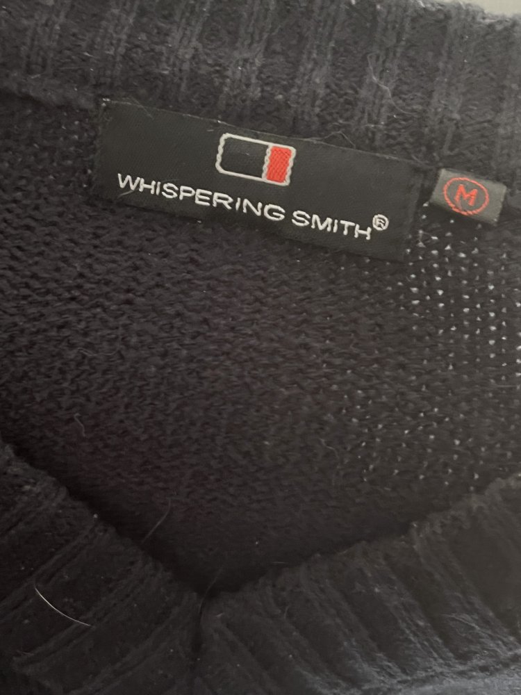 Whispering Smith Ski Pullover Gr.M Schurwolle Navy