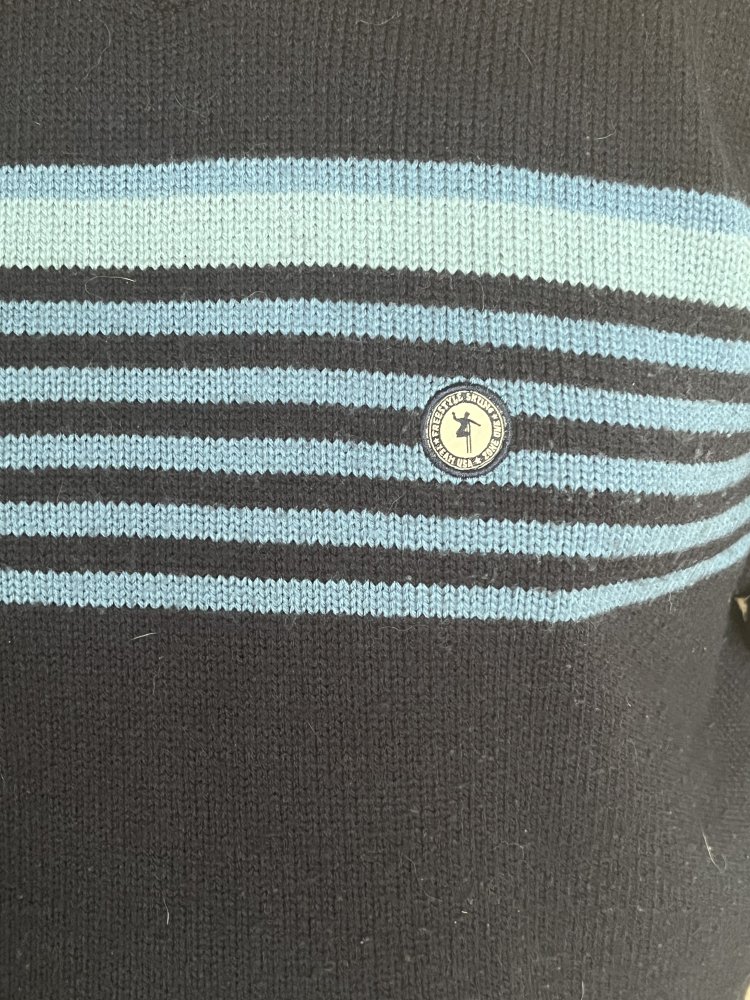 Whispering Smith Ski Pullover Gr.M Schurwolle Navy