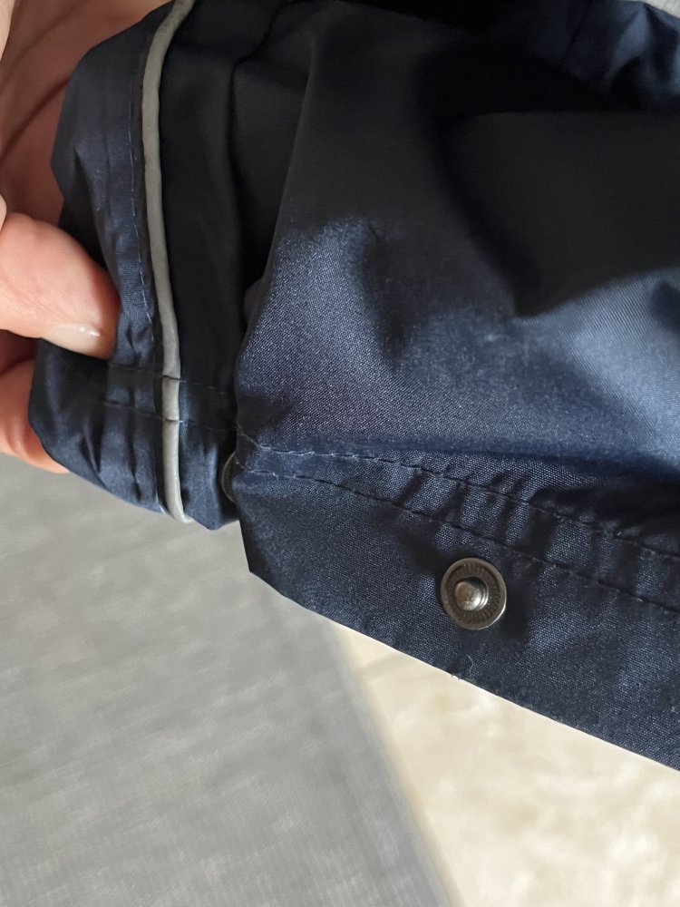 Crane Regenhose Navy Gr. 134/ 140 mit Druckknöpfen am Saum