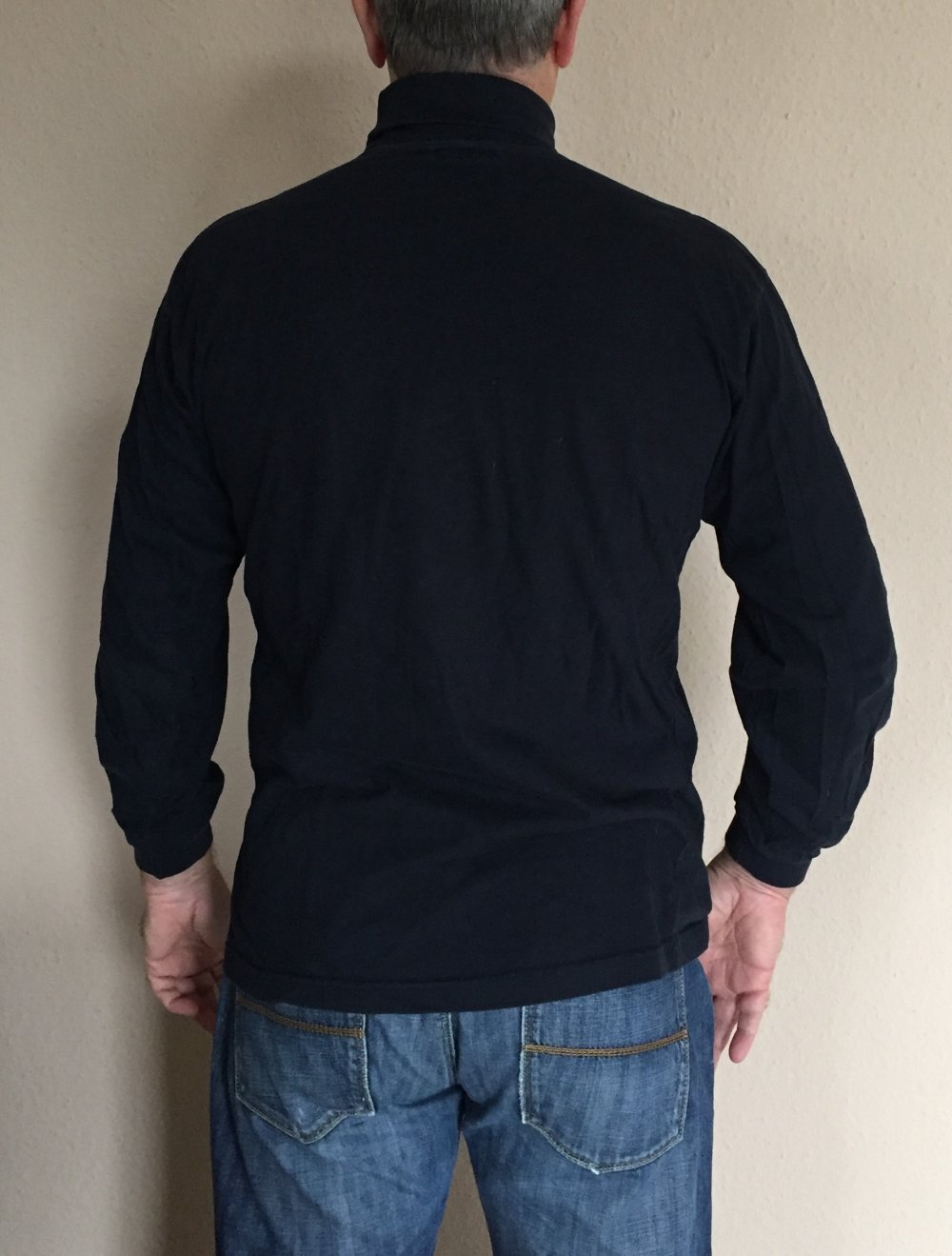 Giorgio Rollkragen Pullover Gr.S Baumwolle dunkelblau