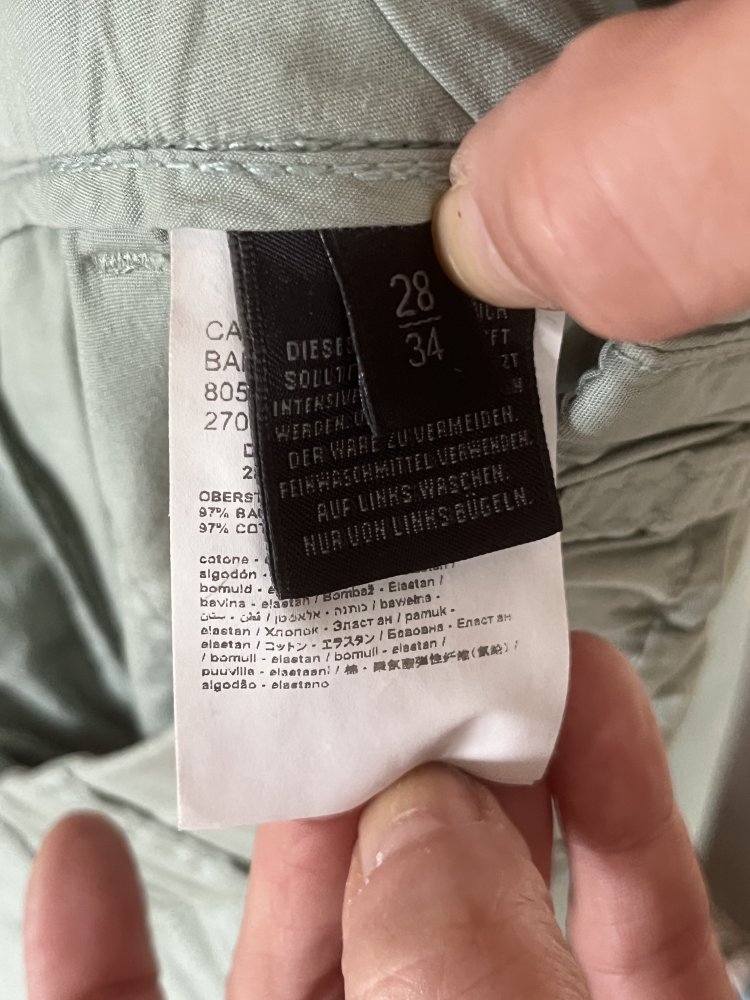 Drykorn Midwaist Chinos Sommerhose Gr.S (28/34) mintgrün, Model BAD H-Hose / M-Trouser