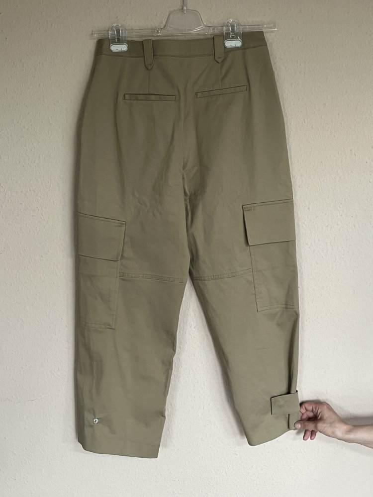 MNG High Waist Cargo Hose Gr.36 weiter Beinsaum der unten raffbar ist 