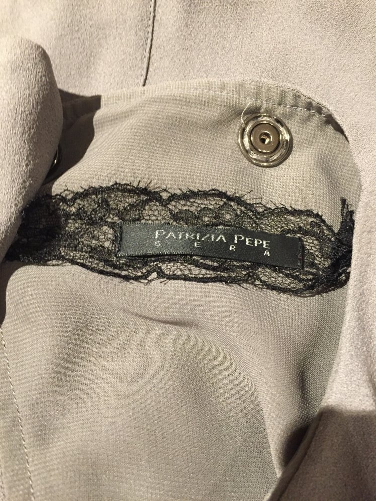 Patrizia Pepe Sommer Jumpsuit mit Rücken Cutout Gr.XS grau