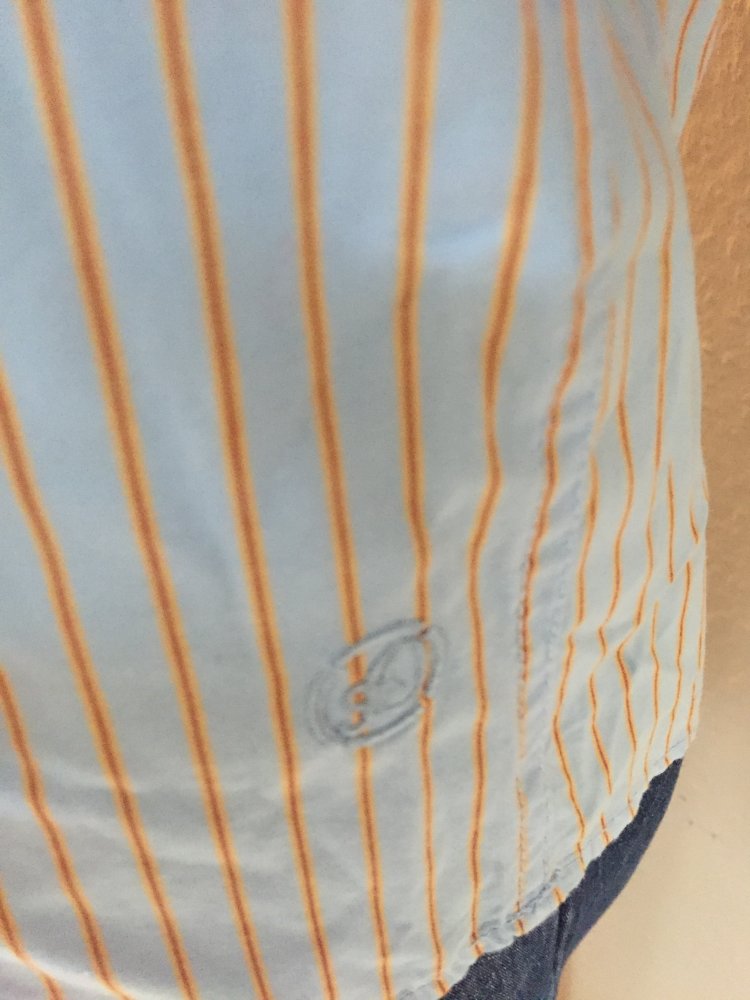 S.Oliver Hemd Lang Arm Slimfit Gr.L hellblau gelb gestreift kaum getragen und in einem Top Zustand, wie Neu