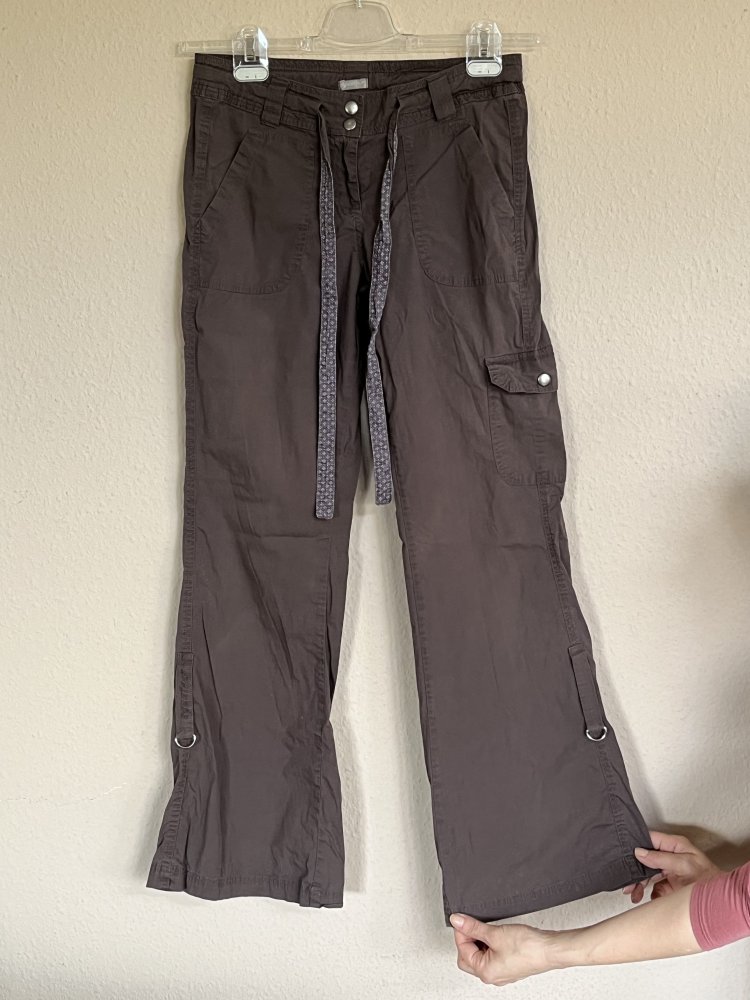 Equateur low waist Cargohose Gr.36 mit breitem Saum zum hochkrempeln