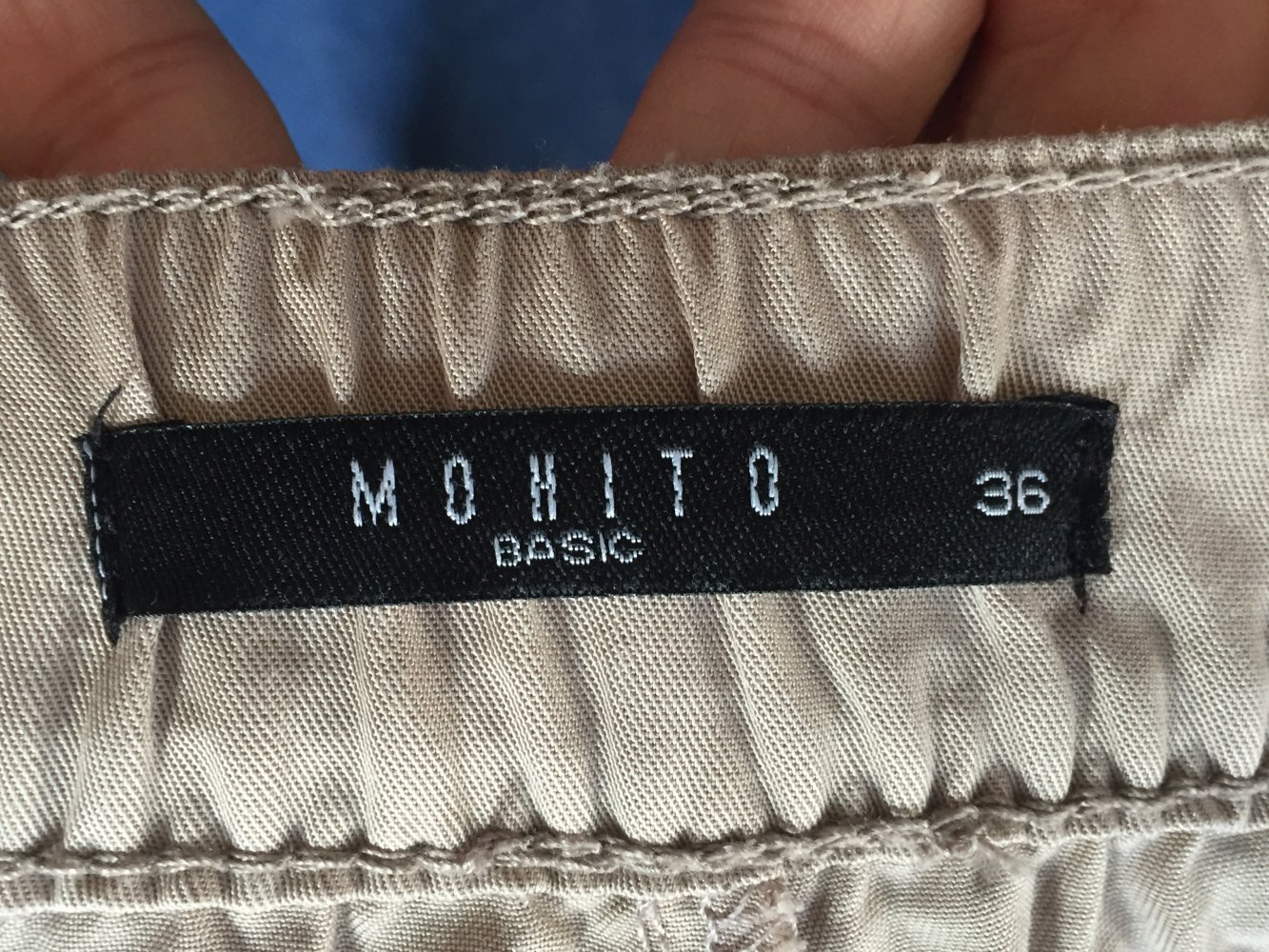 Mohito Basic Pluderhose Gr.36 im Sweat Pants Look Farbe Greige