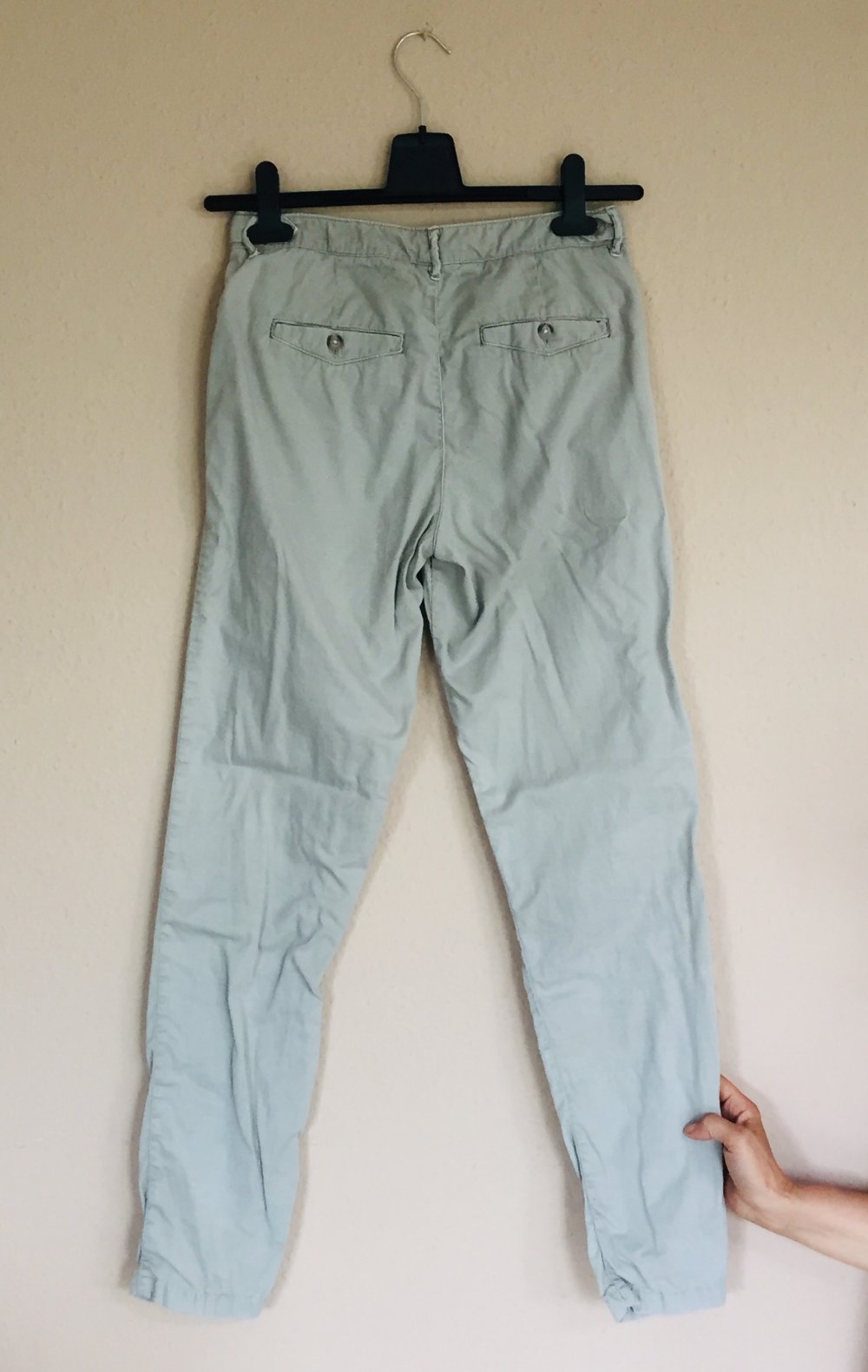 Zara Core Denim Chino Hose Gr.34 mit schmalem Bein