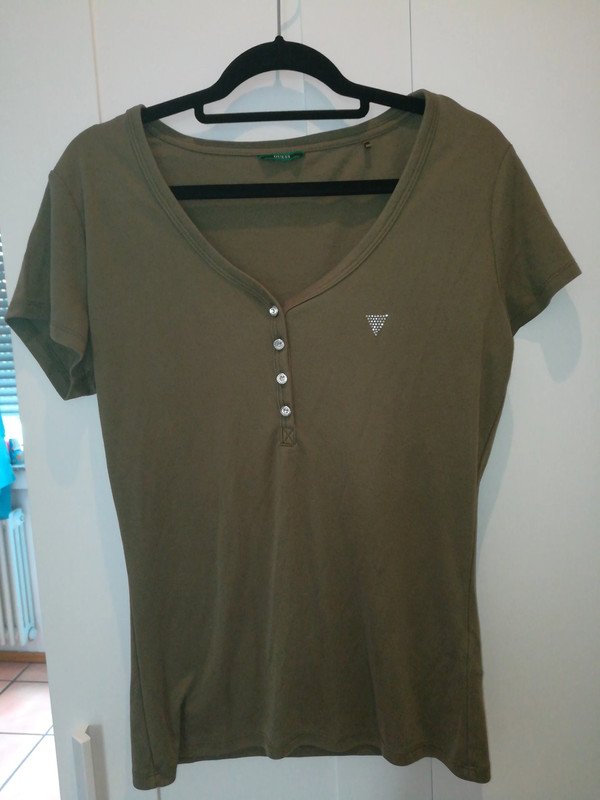 Guess Shirt oliv khaki L 40 