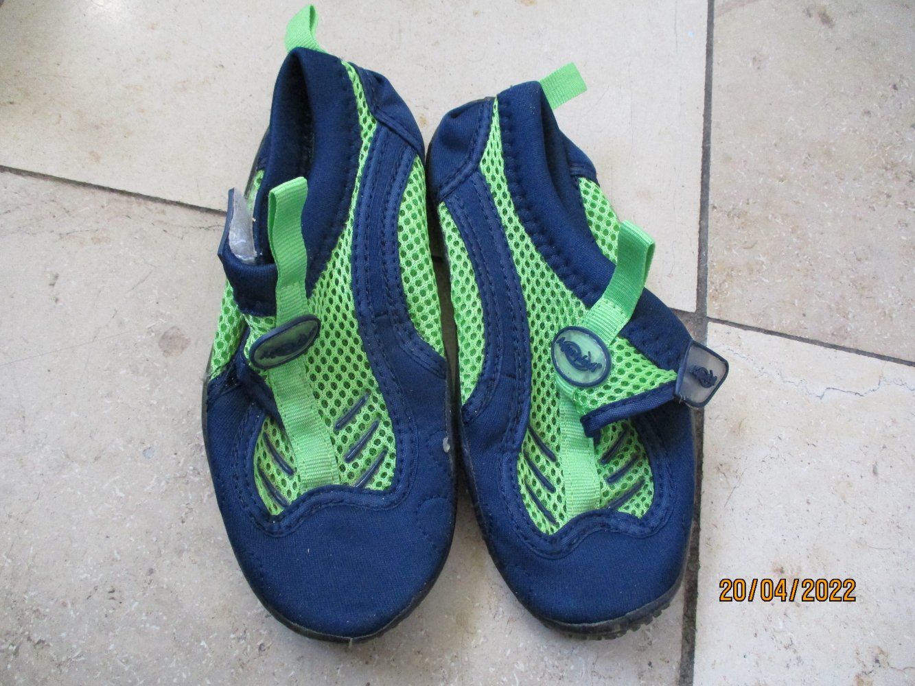 Badeschuhe von Aquasplash, blau/grün, Größe 30
