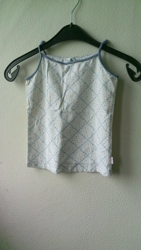 Top von small paul, weiß/blau, Größe 122
