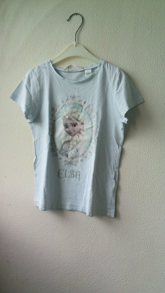 T-Shirt von H & M, hellblau/bunt, Größe 122/128