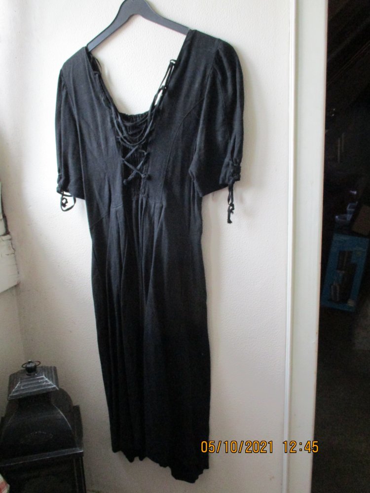 Kleid von Meico Landhaus Look, schwarz, Größe 46