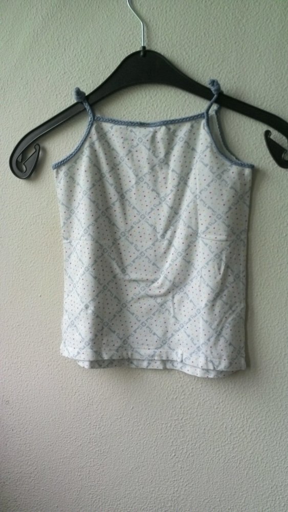 Top von small paul, weiß/blau, Größe 122