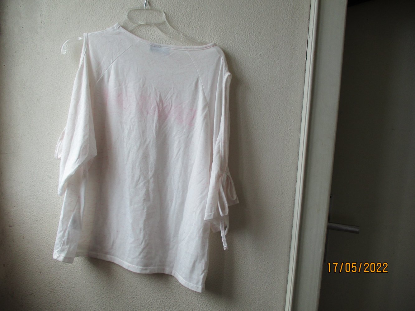 T-Shirt von Janina, weiß/pink, Größe 40