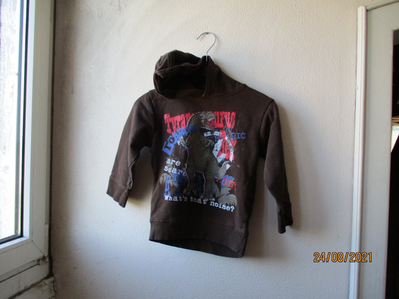 Kapuzenpullover von okay, braun, Größe 110