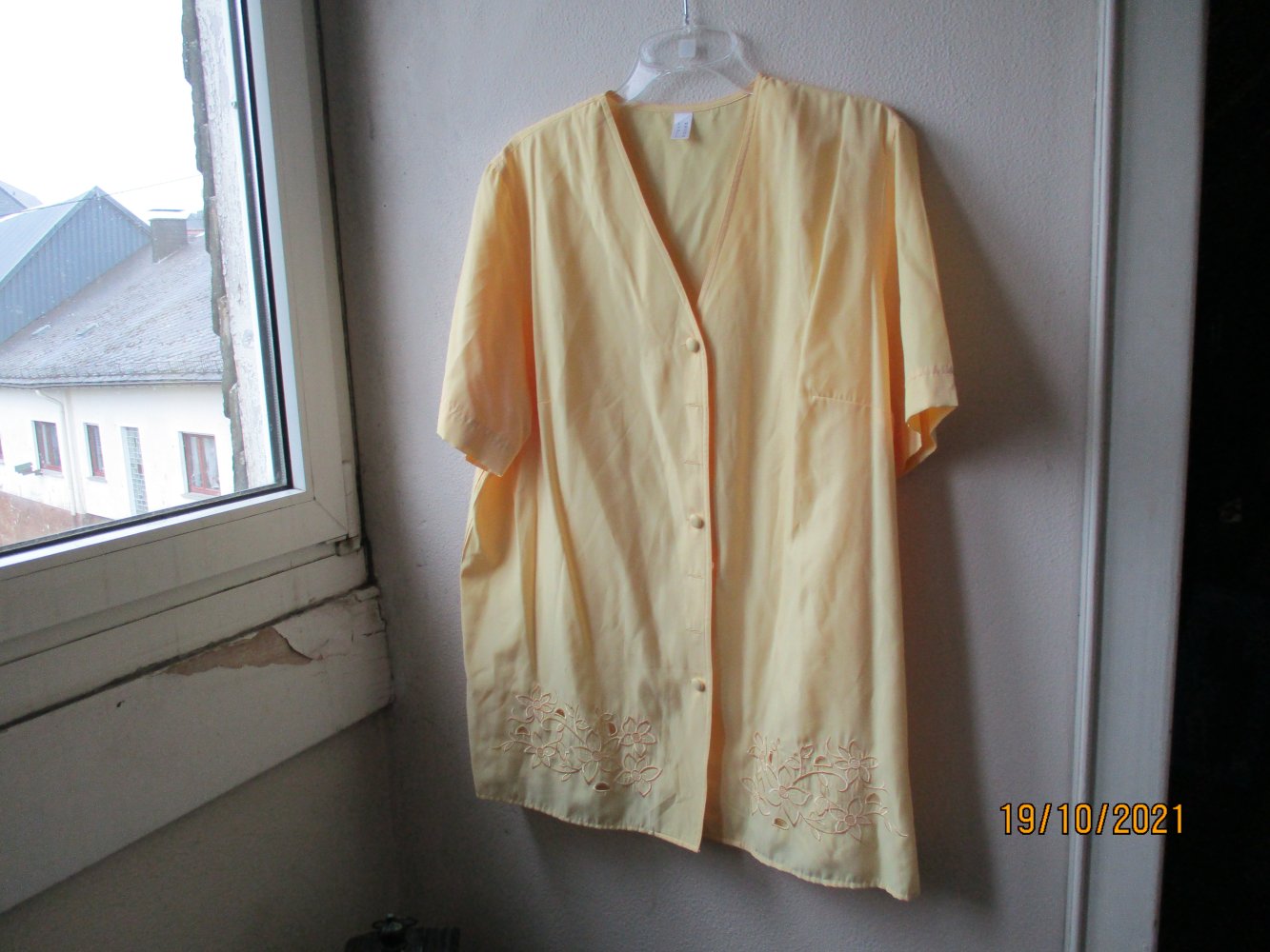 Bluse, gelb, Größe 48