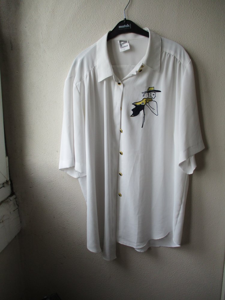 Bluse von Frankenwälder, weiß, Größe 48