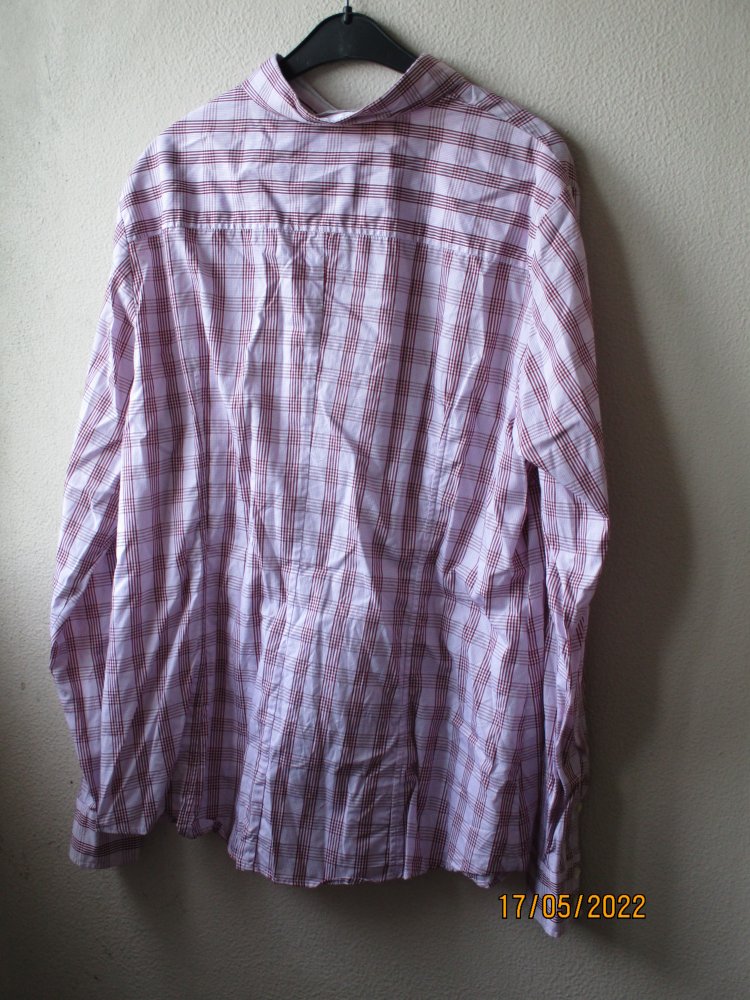 Bluse von Schiesser, rot/weiß, Größe 46