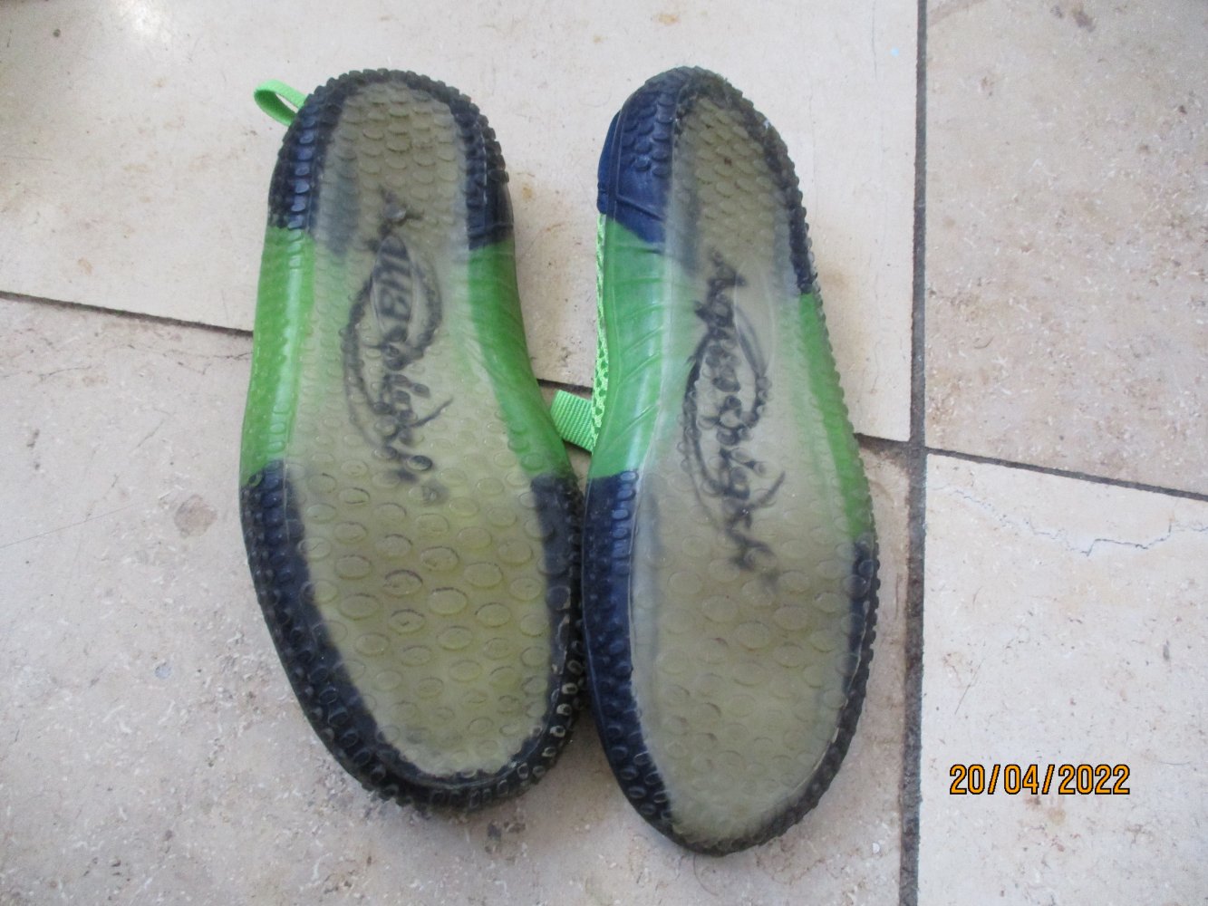 Badeschuhe von Aquasplash, blau/grün, Größe 30
