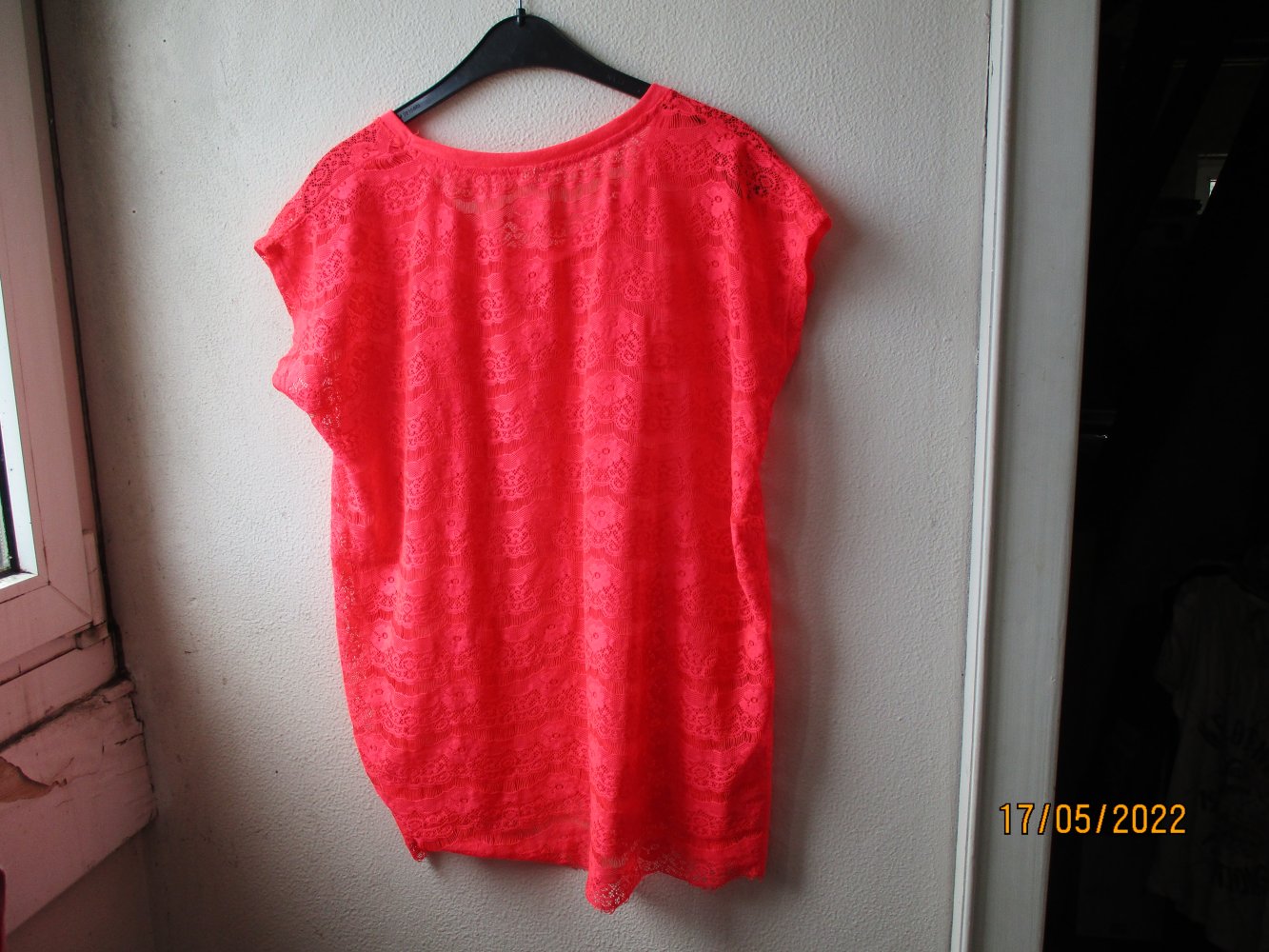 Shirt von Vila Clothes, rot, Größe M