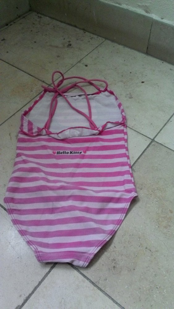 Badeanzug von Hello Kitty, pink, Größe 110/116