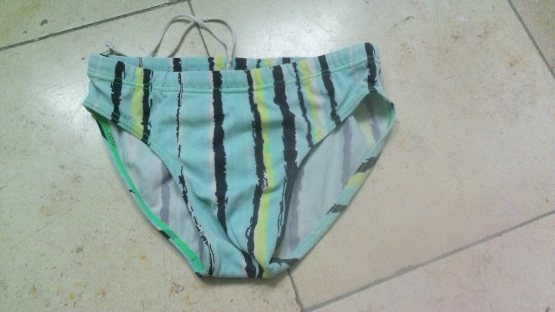 Badehose türkis / bunt, Größe 128