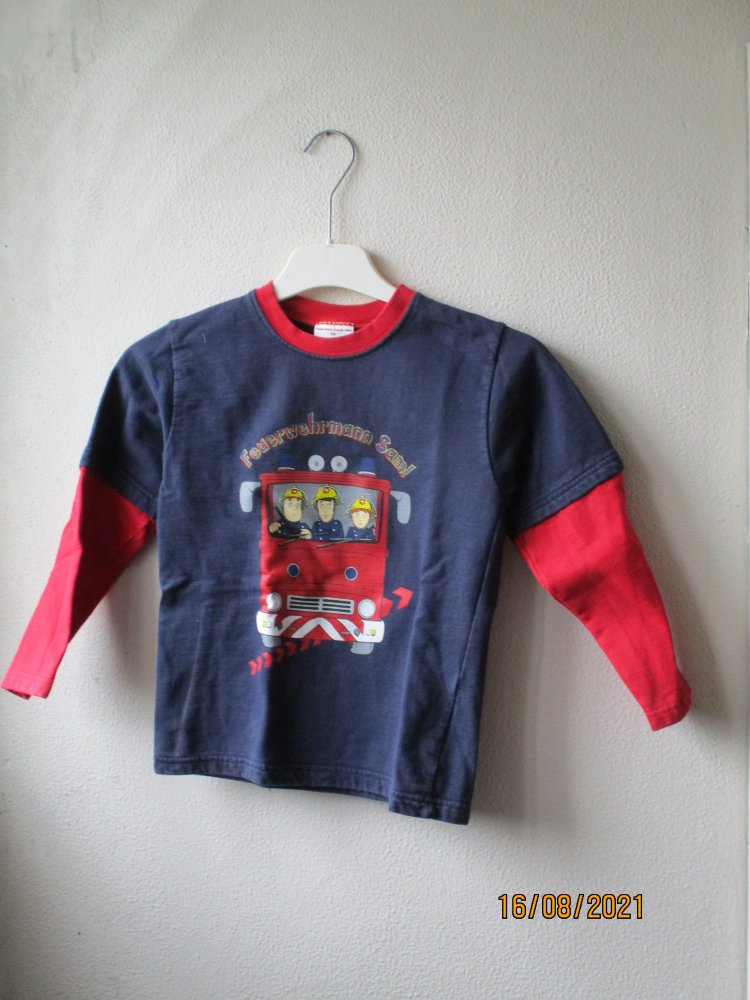 Sweatshirt von Feuerwehrmann Sam, blau/rot,Größe 122