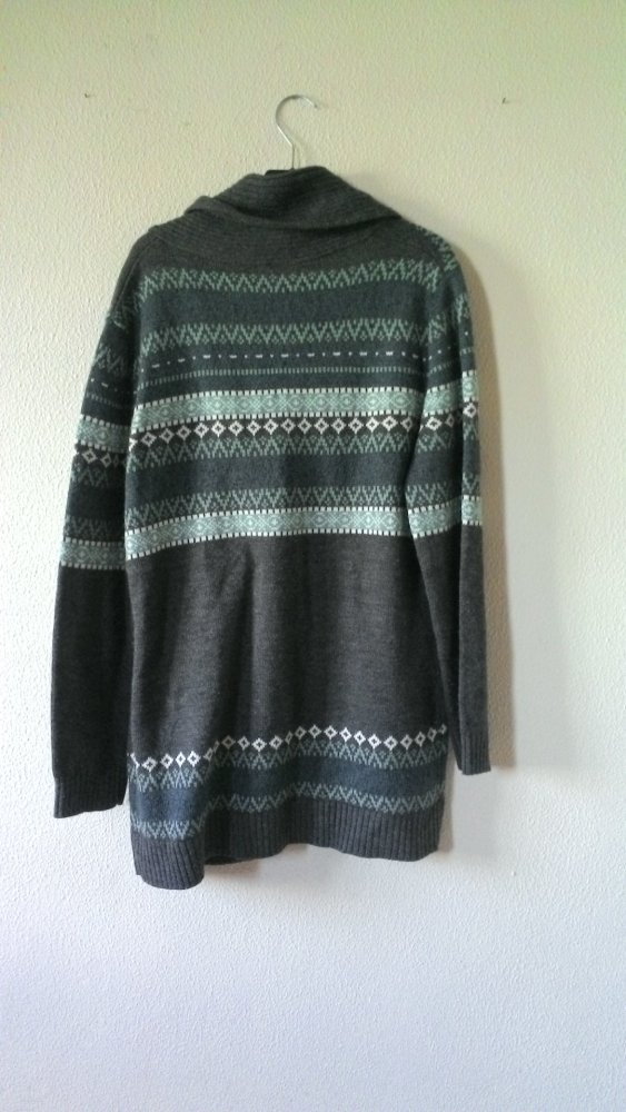 Jacke, grau/grün, Größe 42